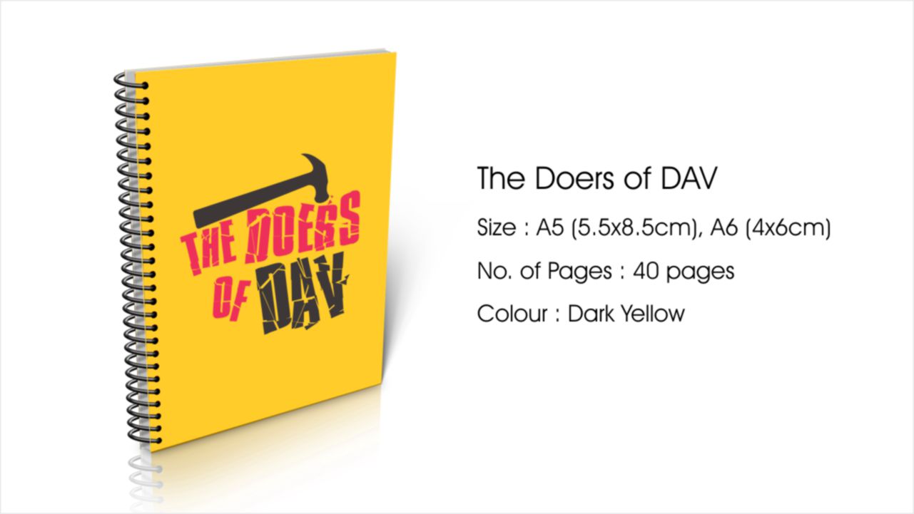 The Doers Of DAV A5 Size Diary