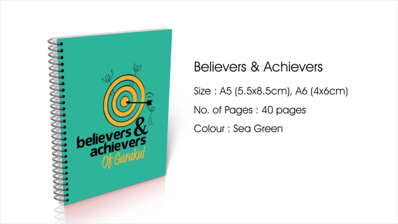 Believers And Achievers A6 Size Diary