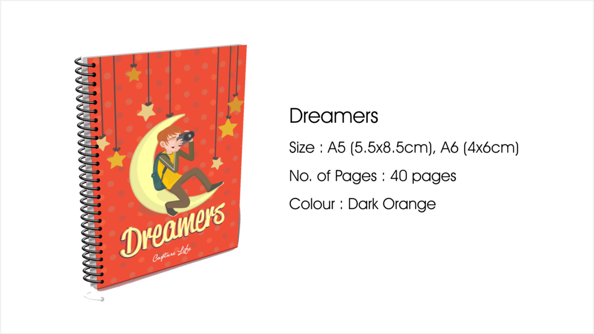 Dreamers A6 Size Diary