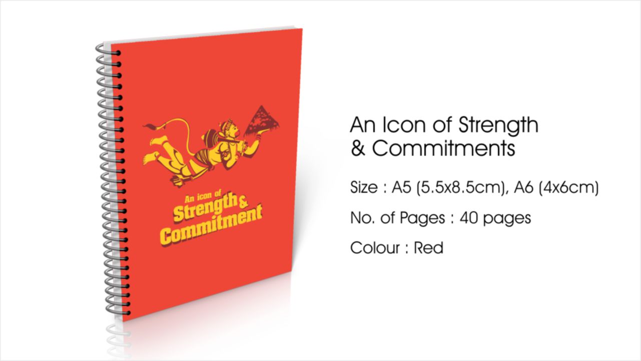 An Icon Of Strength & Commitments A6 Size Diary