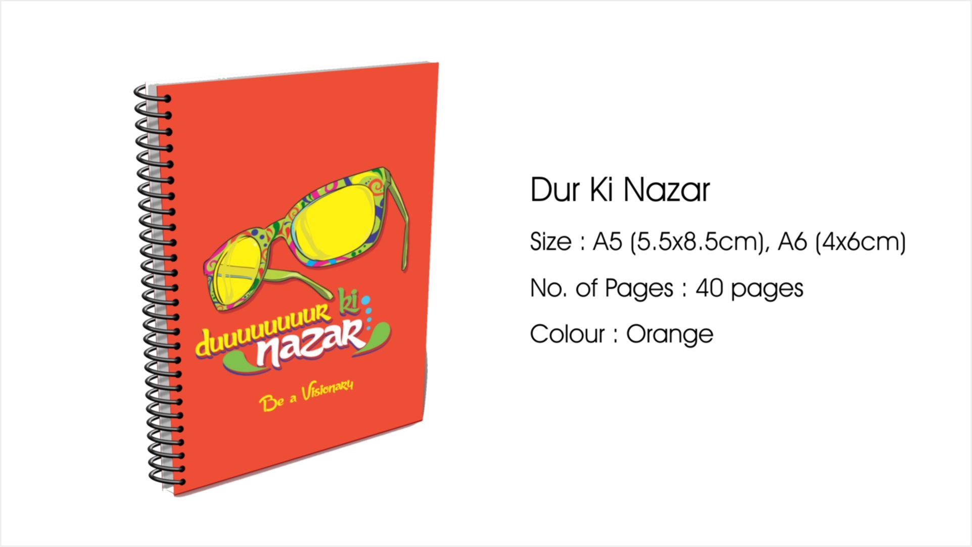 Dur Ki Nazar A6 Size Diary